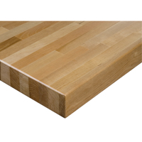Dessus d'&eacute;tabli en bois dur stratifi&eacute;, 120" la x 24" p, Bordure Carr&eacute;e, &eacute;paisseur 1-3/4" Kelford