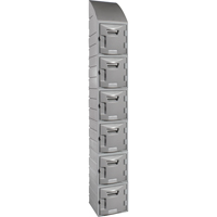 Locker, 12" x 15" x 12", Grey, Assembled FH725 | Kelford