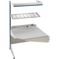 Postes de travail modulaires ergonomiques - Exemples de configurations - A-SC Ajouts de coin &agrave; un c&ocirc;t&eacute;, 36" la x 28" p x 84" h, Ajout de coin &agrave; un c&ocirc;t&eacute; Kelford