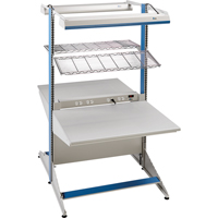 Postes de travail modulaires ergonomiques - Exemples de configurations - A-DC Ajouts de coin &agrave; deux c&ocirc;t&eacute;s, 36" la x 56" p x 84" h, Ajout de coin &agrave; deux c&ocirc;t&eacute;s Kelford