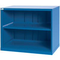 Shelf Cabinets, Steel, 33-1/2" H x 40-1/4" W x 22-1/2" D, Bright blue Kelford