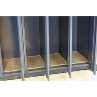 Locker Base Insert, Fits Locker Size 15" x 18", Dark Grey, Plastic FL666 | Kelford