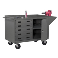 Mobile Bench Cabinet, Steel Surface FI861 | Kelford
