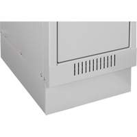 Clean Line Lockers, 2 -tier, Bank of 4, 48" x 18" x 76", Steel, Beige, Rivet (Assembled) Kelford