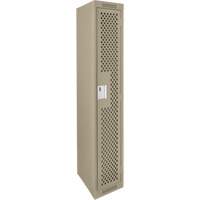 Casiers Clean Line, 12" x 12" x 72", Acier, Beige, Rivet (assembl&eacute;), Perfor&eacute; Kelford