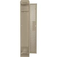 Clean Line Lockers, 12" x 12" x 82", Steel, Beige, Rivet (Assembled), Perforated Kelford