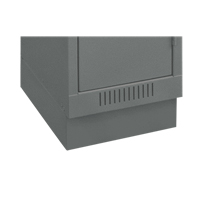 Clean Line Economy Lockers Recessed Base, 1 Banks, 4" H x 12" W x 18" D, Steel Kelford