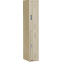 Casiers robustes Concorde, 2 niveaux, 12" x 18" x 72", Acier, Beige, Soud&eacute; (assembl&eacute;) Kelford