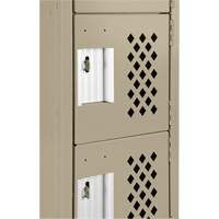 Assembled Lockerettes Clean Line™ Perforated Economy Lockers FJ595 | Kelford