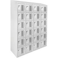 Assembled Clean Line™ Perforated Economy Lockers FL355 | Kelford