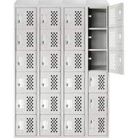 Assembled Clean Line™ Perforated Economy Lockers FL355 | Kelford