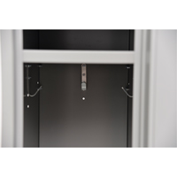 Lockers, 2 -tier, 12" x 18" x 72", Steel, Grey, Knocked Down Kelford