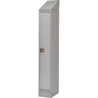 Lockers, 12" x 18" x 86", Steel, Grey, Knocked Down Kelford