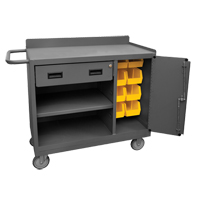 Mobile Bench Cabinet, Steel Surface FL636 | Kelford