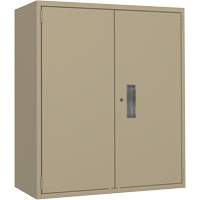 Armoire de rangement Lo-Boy, Acier, 2 Tablettes, 40" h x 36" la x 18" P, Beige Kelford