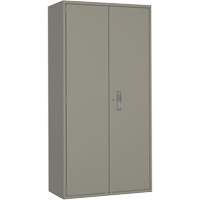 Armoire de rangements combin&eacute;s, Acier, 6 Tablettes, 72" h x 36" la x 18" P, Gris Kelford