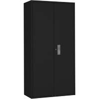 Armoire de rangements combin&eacute;s, Acier, 6 Tablettes, 72" h x 36" la x 18" P, Noir Kelford