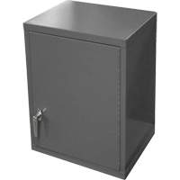 Armoire murale, 27" h x 13-11/16" la x 18" p, 2 tablettes, Acier, Gris Kelford