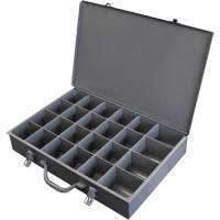 Steel Scoop Compartment Boxes, 17.875" W x 12" D x 3" H, 24 Compartments FL999 | Kelford