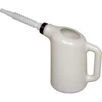 Oil Dispenser with White Spout, Plastic, 6 qt Capacity Kelford