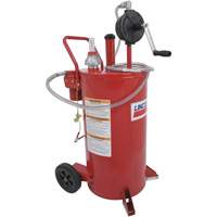 Chariot &agrave; carburant en acier de 25 gallons avec pompe rotative bidirectionnelle et filtre Kelford