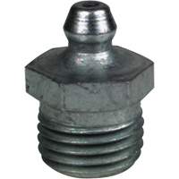 Raccord de graissage droit tr&egrave;s court, Acier, Filetage de 0,25 NPT Kelford