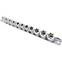 Flat-Cut E-"Star" Socket Set, 11 Pieces, 3/8" Drive Size Kelford
