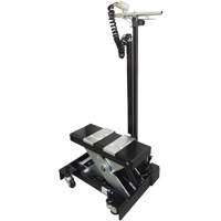 Cric de service de plancher &agrave; profil bas, 12 tonne(s) Capacit&eacute;, 7-1/2" Abaiss&eacute;e, 15" &eacute;lev&eacute;e, Air comprim&eacute;/hydraulique Kelford