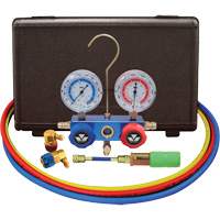 Automotive R134A 2-Way Manifold Gauge Set with Mini Dye Injector Kelford