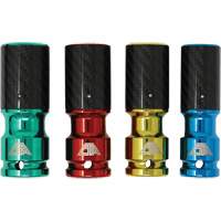 Jeu de douilles pour &eacute;crous de roue avec manchons en fibre de carbone Kelford