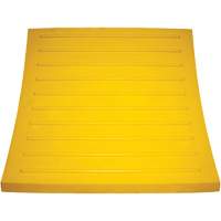 Wheel Chock, Polyurethane, Yellow, 15-1/4" W x 12-1/8" D x 10-3/4" H Kelford