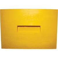 Wheel Chock, Polyurethane, Yellow, 15-1/4" W x 12-1/8" D x 10-3/4" H Kelford