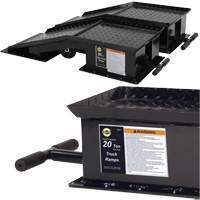 Heavy-Duty Truck Ramps with Long T-Handle, 40000 lbs. Capacity, 45" L, 13-1/2" W, 9-19/50" H Kelford