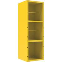 Spill Control Cabinet, 1 Shelves, 72" H x 24" W x 24" D, Steel, Yellow Kelford