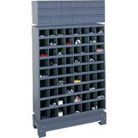 Modular Small Parts Storage Unit, Steel, 18 Drawers, 33-3/4" x 12-1/4" x 58-5/8", Grey Kelford