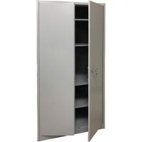 Storage Cabinet, Steel, 4 Shelves, 78" H x 36" W x 24" D, Grey Kelford