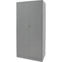 Armoire de rangement combin&eacute;e, 36" la x 18" p x 72" h, Gris Kelford