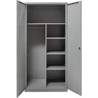 Armoire de rangement combin&eacute;e, 36" la x 18" p x 72" h, Gris Kelford