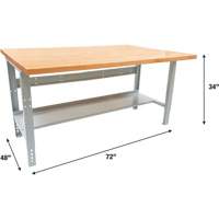 &eacute;tabli modulaire industriel, Cap 1000 lb, 72" la x 48" p Kelford