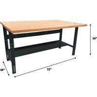 &eacute;tabli modulaire industriel, Cap 1000 lb, 72" la x 48" p Kelford