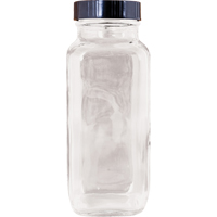 Bottle, Square, 8 fl. Oz., Glass IA672 | Kelford