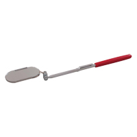 Inspection Mirror, Oval, 2" L x 1" W, Non Telescopic Kelford