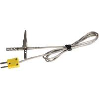Type K Air Oven/Freezer Thermocouple Probe with ISO Certificate, 200 °C (392°F) Max. Temp. IC756 | Kelford