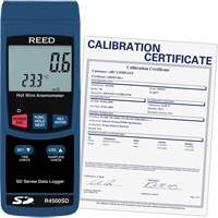Data Logging Hot Wire Thermo-Anemometer with ISO Certificate, Data Logging, 0.2 - 25 m/sec Air Velocity Range IC985 | Kelford