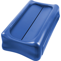Slim Jim&reg; Waste Receptacle Lid, Swing Lid, Plastic, Fits Container Size: 22" x 11" Kelford