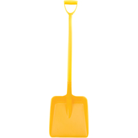 D-Grip Food Shovel, 13" x 12" Blade, 41" Length, Plastic, Yellow JB864 | Kelford