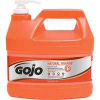 Natural Orange Hand Cleaner, Pumice, 3.78 L, Pump Bottle, Citrus/Orange Kelford