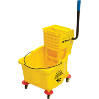Mop Bucket and Wringer, Side Press, 9.5 US Gal.(38 Quart), Yellow Kelford