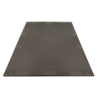 Medium-Duty Ground Protection, 4' x 8', High Density Polyethylene, Smooth/Textured, Black JI364 | Kelford