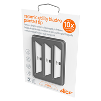 Slice Pointed-Tip Ceramic Utility Knife Blades, Single Style Kelford